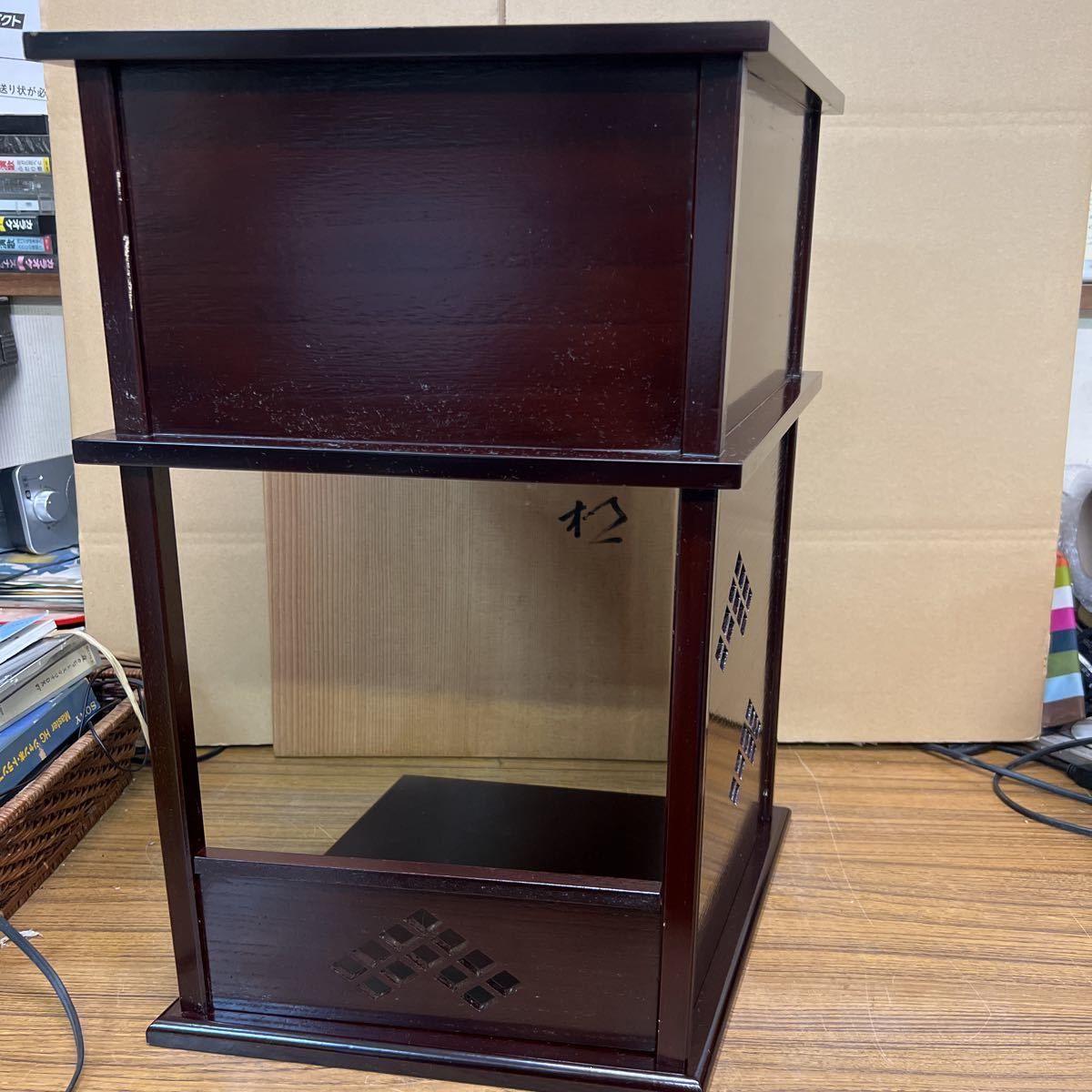 木製 茶道具 棚 行雲棚 組み立て 木製 茶道具 茶棚 棚 平安 表正 棚