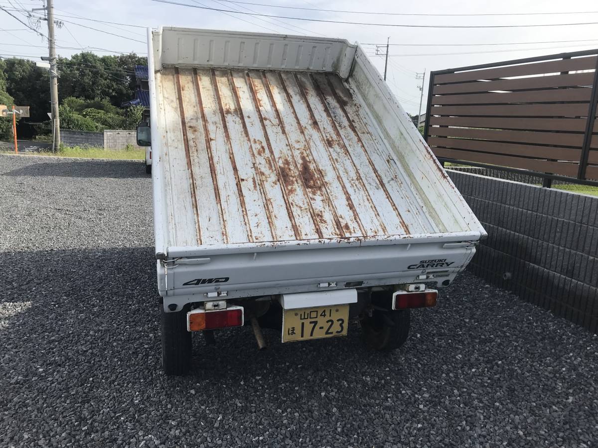 ダンプ 4WD MT エアコン キャリートラック 軽トラ ディーラー車検 ワン 