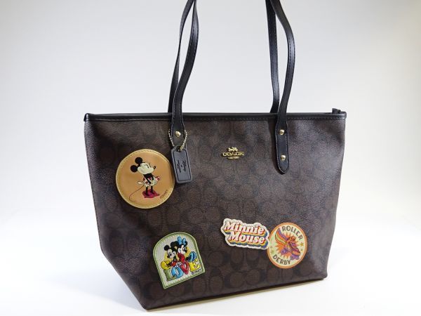 【最新作，限定セール】 130 g COACH コーチ トートバッグ ディズニー 黒 ブラウン レディース メンズ から贈物に 参考定価3.5万円(トートバッグ)｜売買されたオークション情報、yahooの商品情報をアーカイブ公開 - オー かばん、バッグ