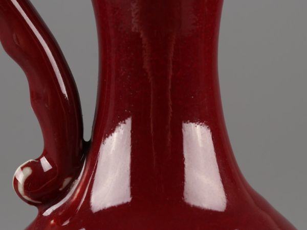 中国古玩 唐物 辰砂 時代物 極上品 花瓶 款 初だし品 中国景徳