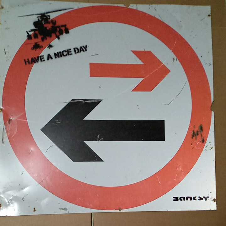 SALE※ バンクシー banksy ロードサイン HAVE A NICE DAY SALE※ バンクシー banksy ロードサイン HAVE A NICE DAY