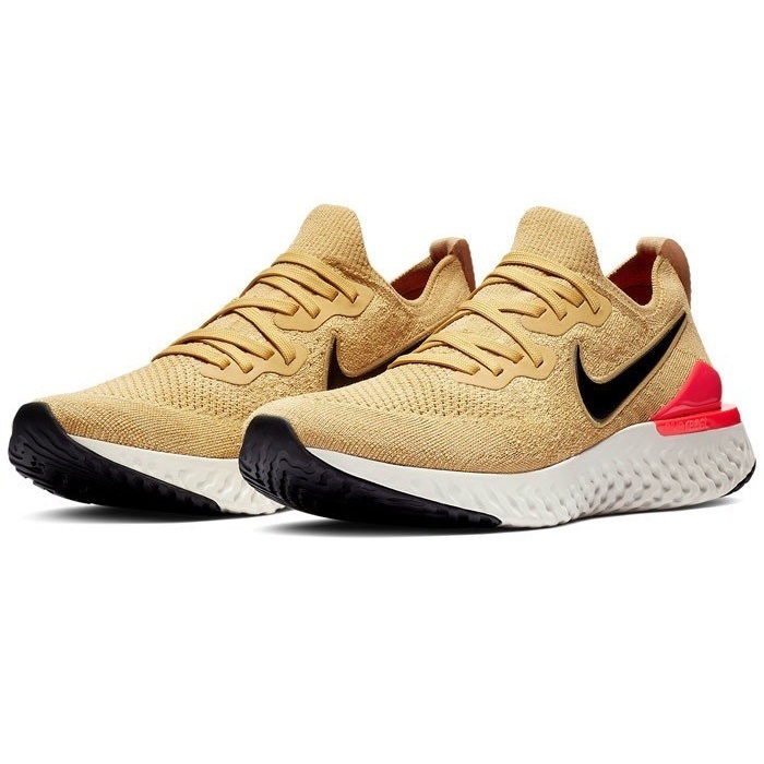 ☆NIKE EPIC REACT FLYKNIT 2 黄土/黒/明赤 26.5cm ナイキ エピック リアクト フライニット 2 BQ8928-700