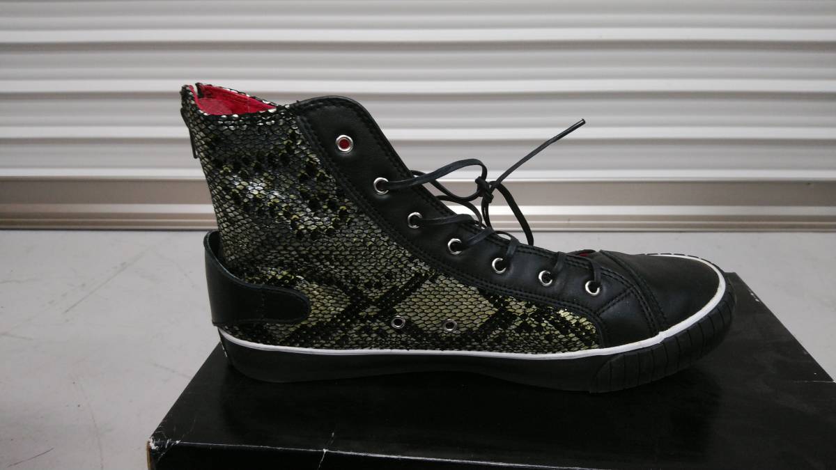 lewis leathers ルイスレザー メカニックスニーカー リザード スネーク 