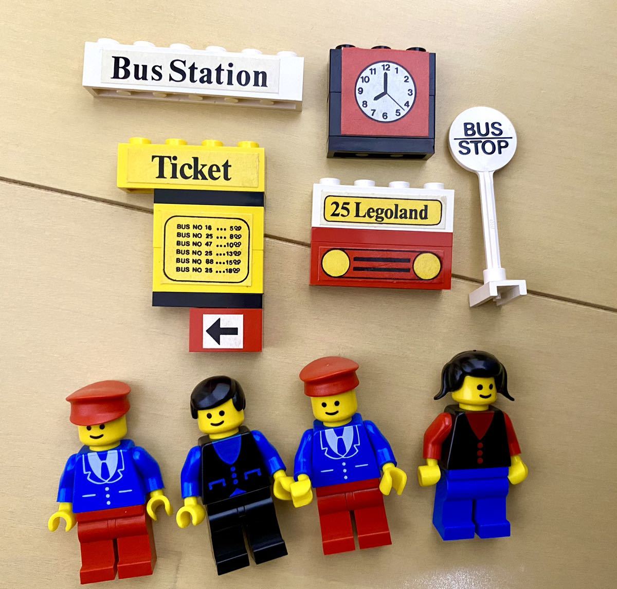 LEGO 379 バス ステーション 1979年 美品 オールドレゴ レア(街 