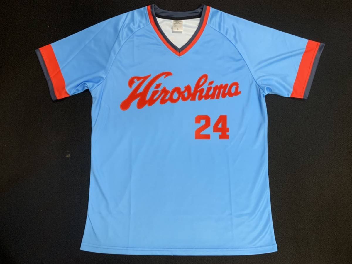 大野豊 L 1977～88年 黄金期 広島東洋カープ 復刻ユニフォーム ハイ 