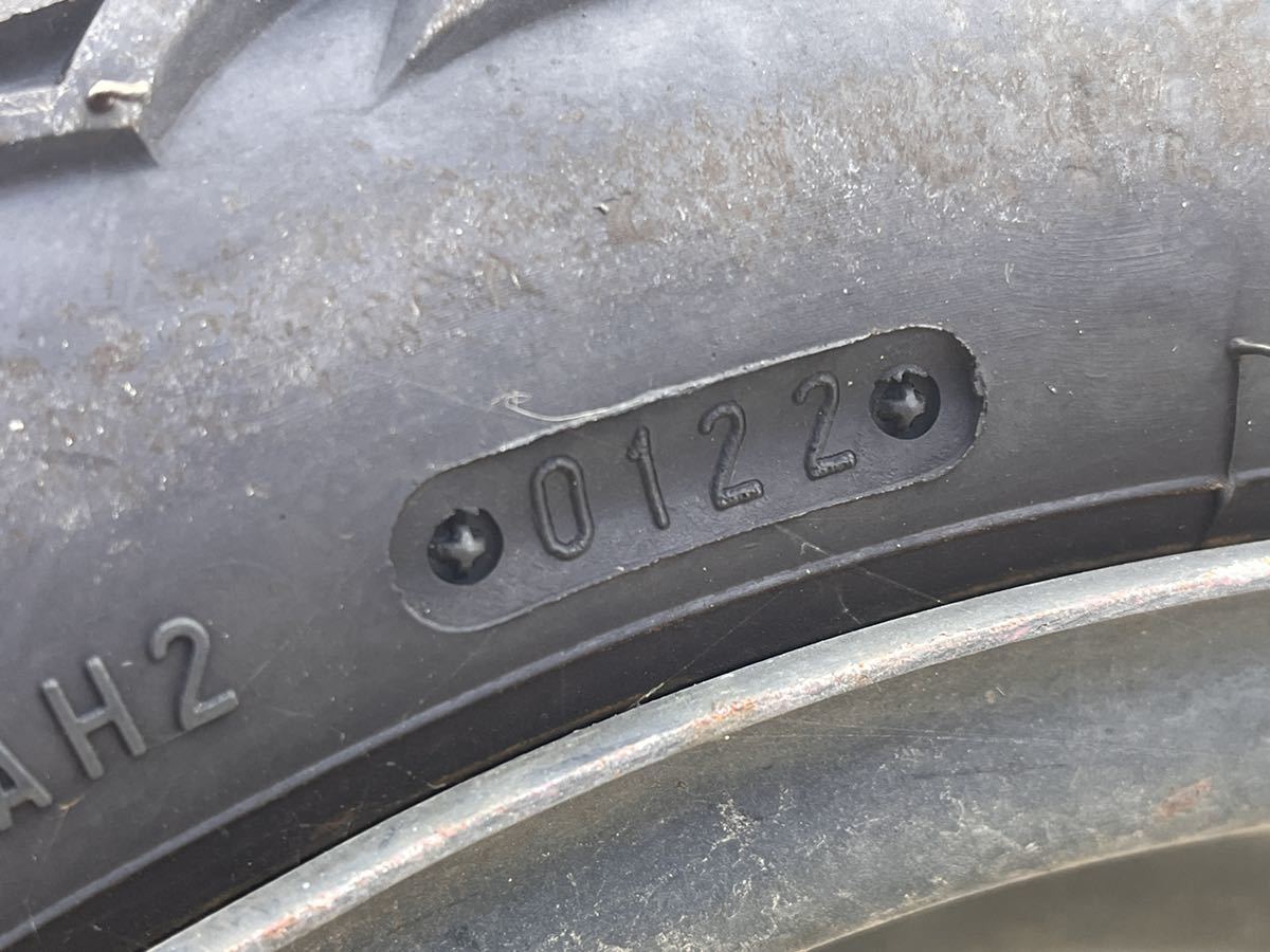 バリ溝 マッドタイヤ 鉄チン 4本セット 165/60r15 スチール ホイール