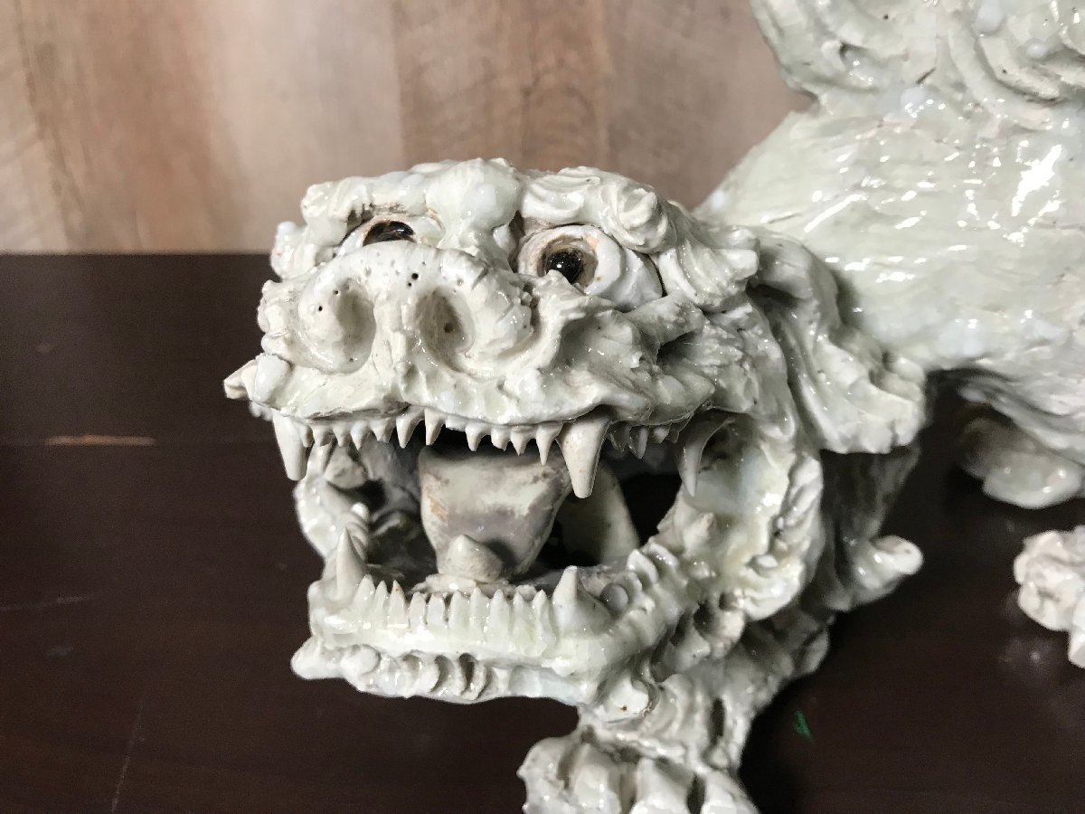 ☆中古☆ 大日窯 星合信令 狛犬 獅子 置物 狛犬 瀬戸大日