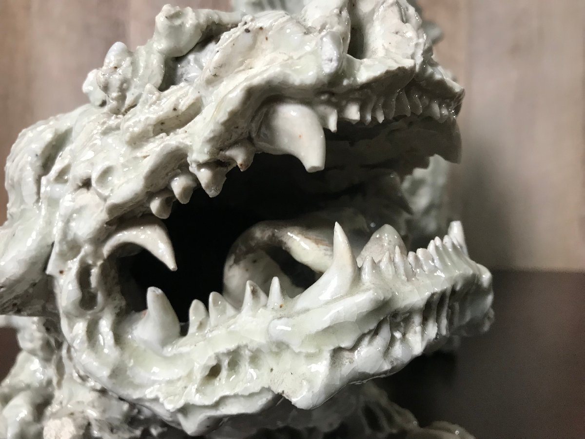 ☆中古☆ 大日窯 星合信令 狛犬 獅子 置物 狛犬 瀬戸大日