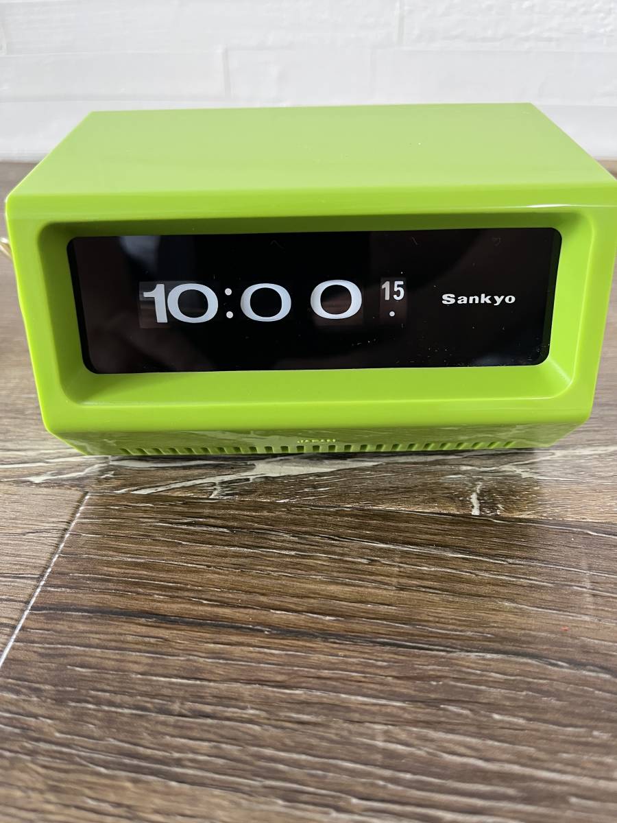 1034 1円 【未使用品】 パタパタ時計 SANKYO サンキョー DT‐400 ライト