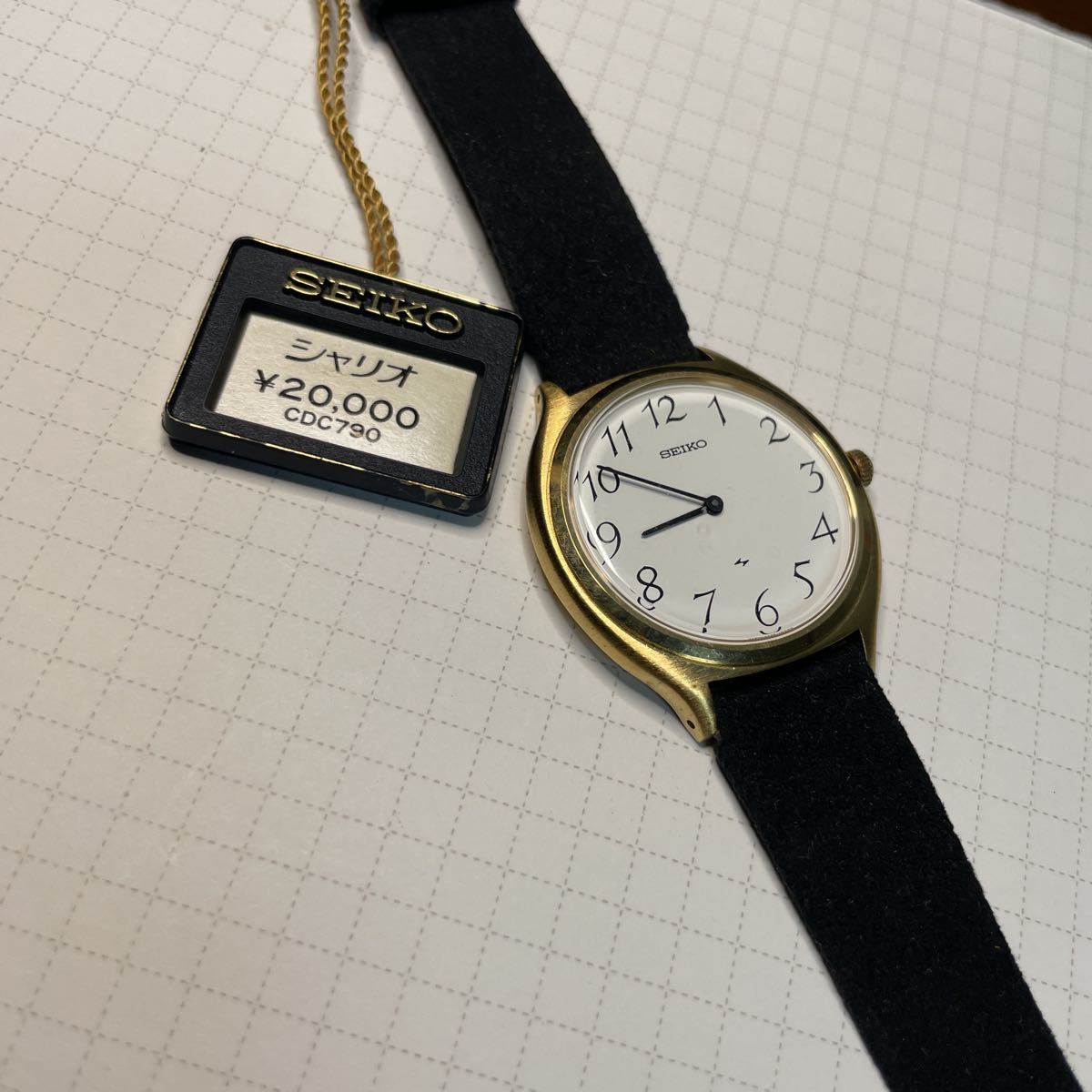 新品電池/78年製】SEIKO シャリオ 2220-0430 QZ 腕時計 セイコー 