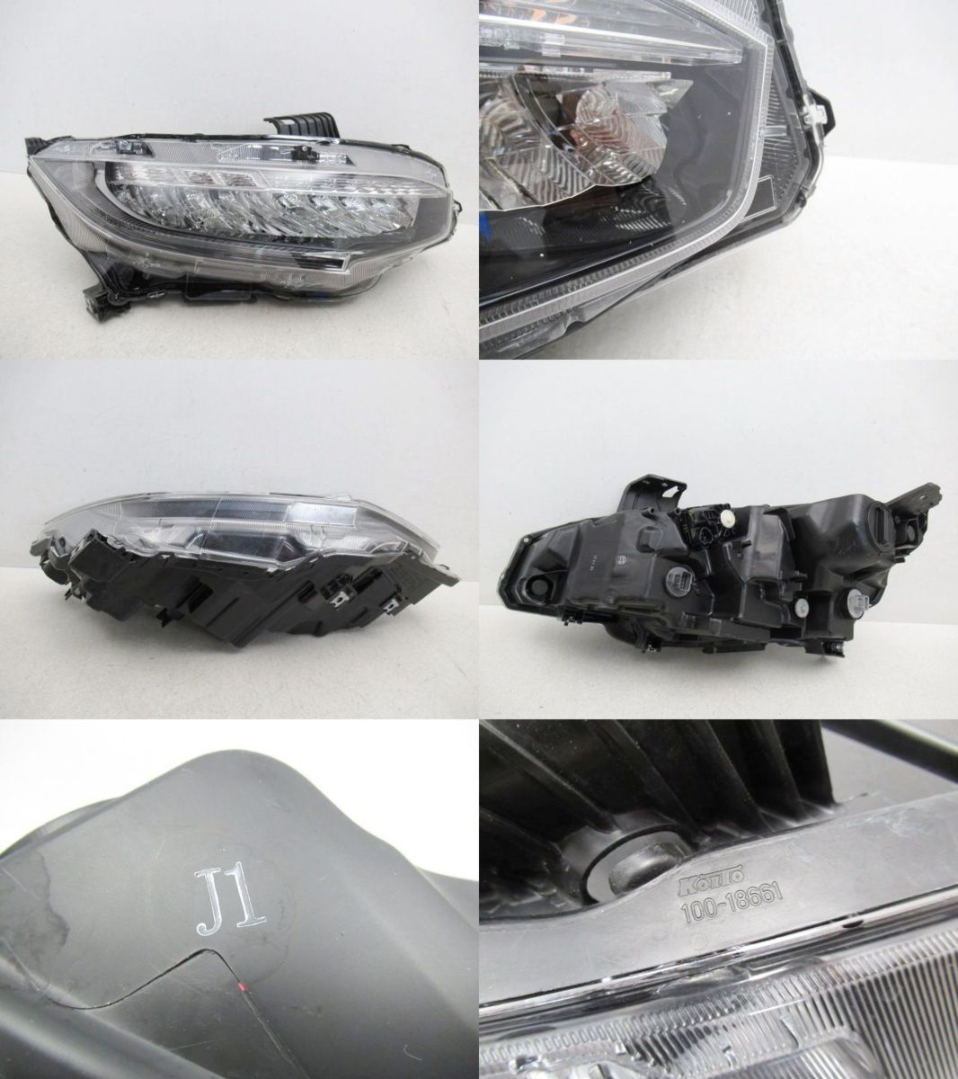ホンダ シビック FK7 右側LEDヘッドライト Koito100-18661 ホンダ