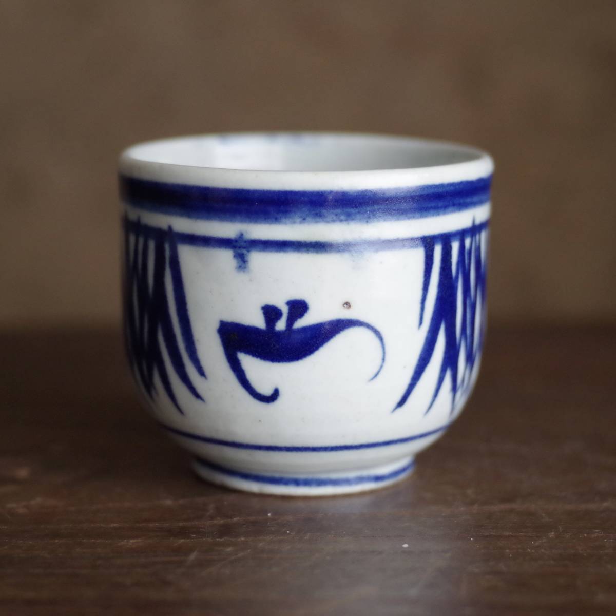 切込焼 古伊万里 - 会津本郷焼酒器 砥部 江戸後期明治 希少黒井焼蝙蝠 