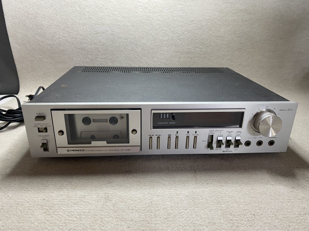 限定セール PIONEER STEREO CASSETTE TAPE DECK CT-415 パイオニア カセットデッキ テープデッキ Pioneer(一般)｜売買されたオークション情報、yahooの商品情報をアーカイブ公開 - オークファン 一般