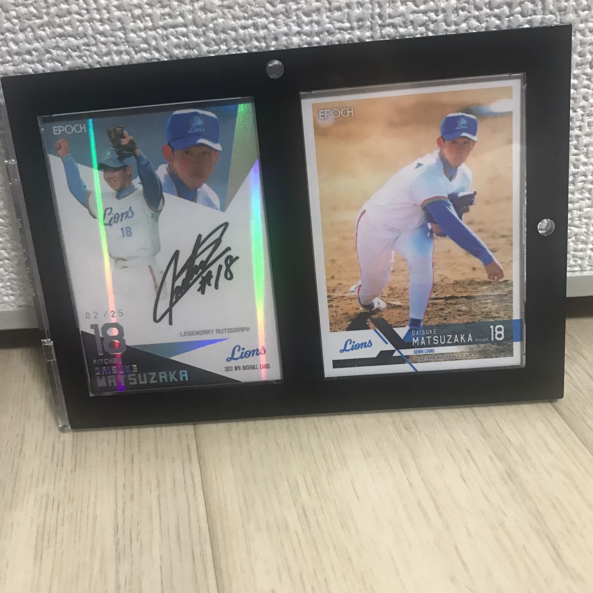 epoch npb 2022 埼玉西武ライオンズ 松坂大輔 直筆サインカード OB 
