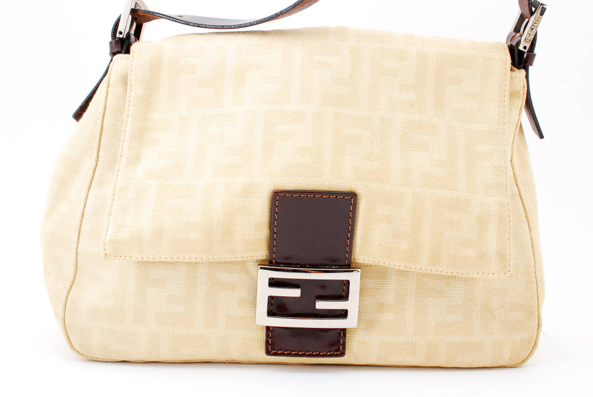 1円スタート】FENDI フェンディ ズッカ マンマバケット キャンバス 