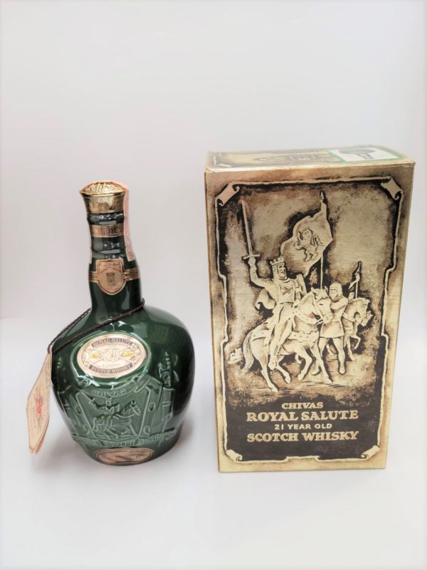 Royal Salute 21年 ロイヤルサルート 未開栓 陶器 緑 シーバス