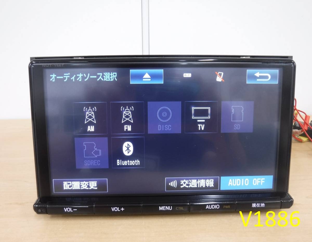 V1886)中古_SDナビ☆TOYOTA□NSZT-Y66T【セキュリティ解除・動作確認済 