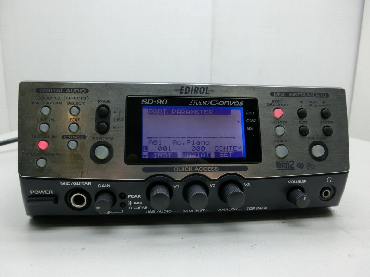Edirol Roland Canvas Studio SD-90 Sound Module | 128-Voice EDIROL
