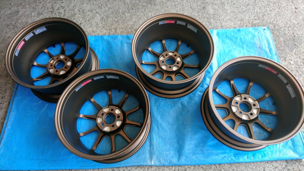PCD100  17インチ  5本穴   4本セットです RAYS レイズ ZE40 8.5J 17インチ 5穴 PCD100 OFF44 4本セット(社外品