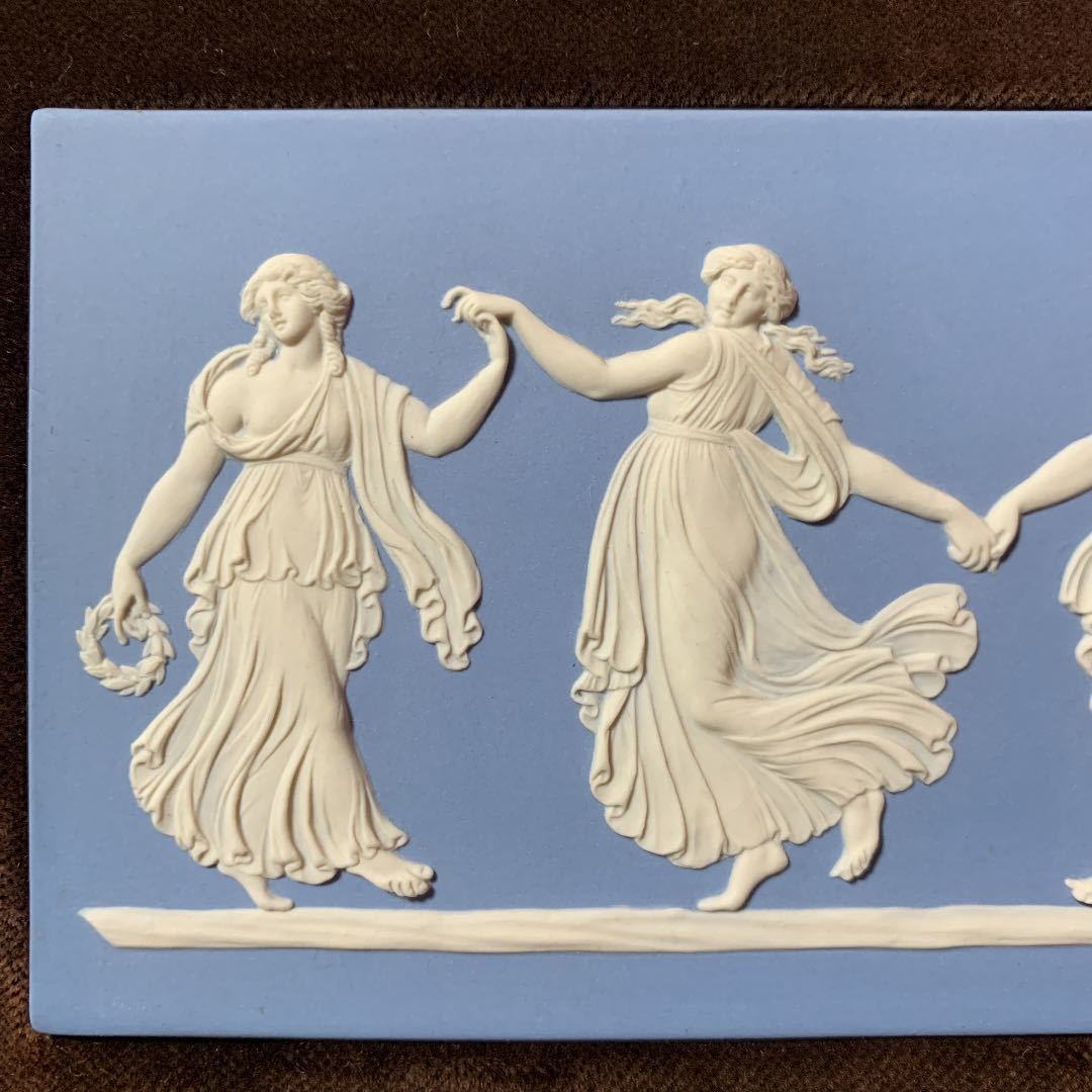Wedgwood ジャスパー 額装 踊り子 レリーフ
