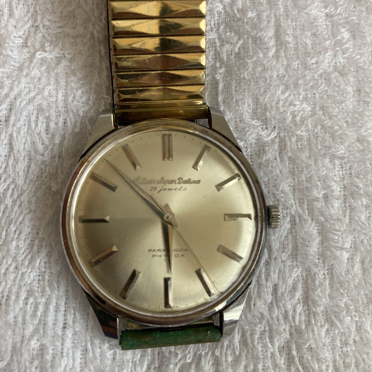 スーパーデラックス シチズン 25石 公式通販 手巻 14金張り CITIZEN 0 