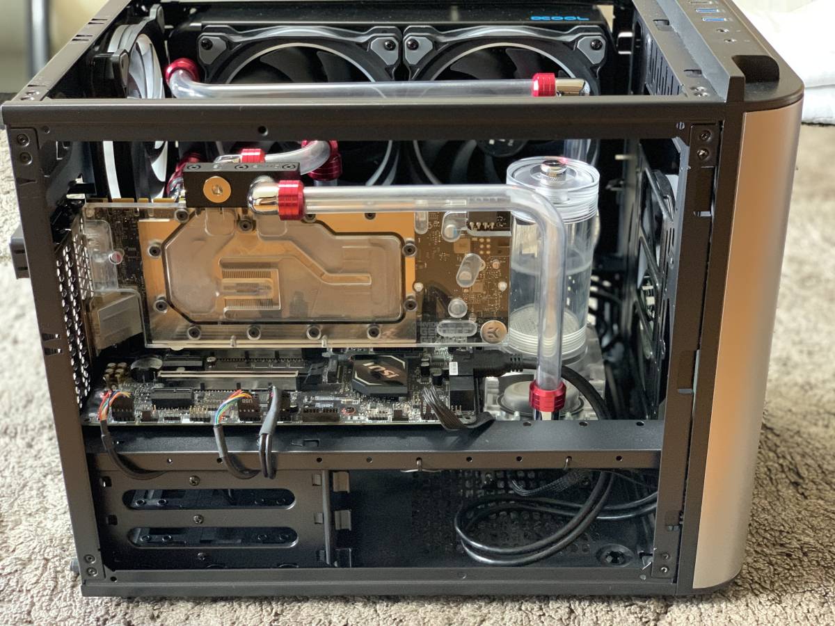 ☆ジャンク☆自作PC ・ゲーミングPC・本格水冷・MSI Z370M・GTX1070 