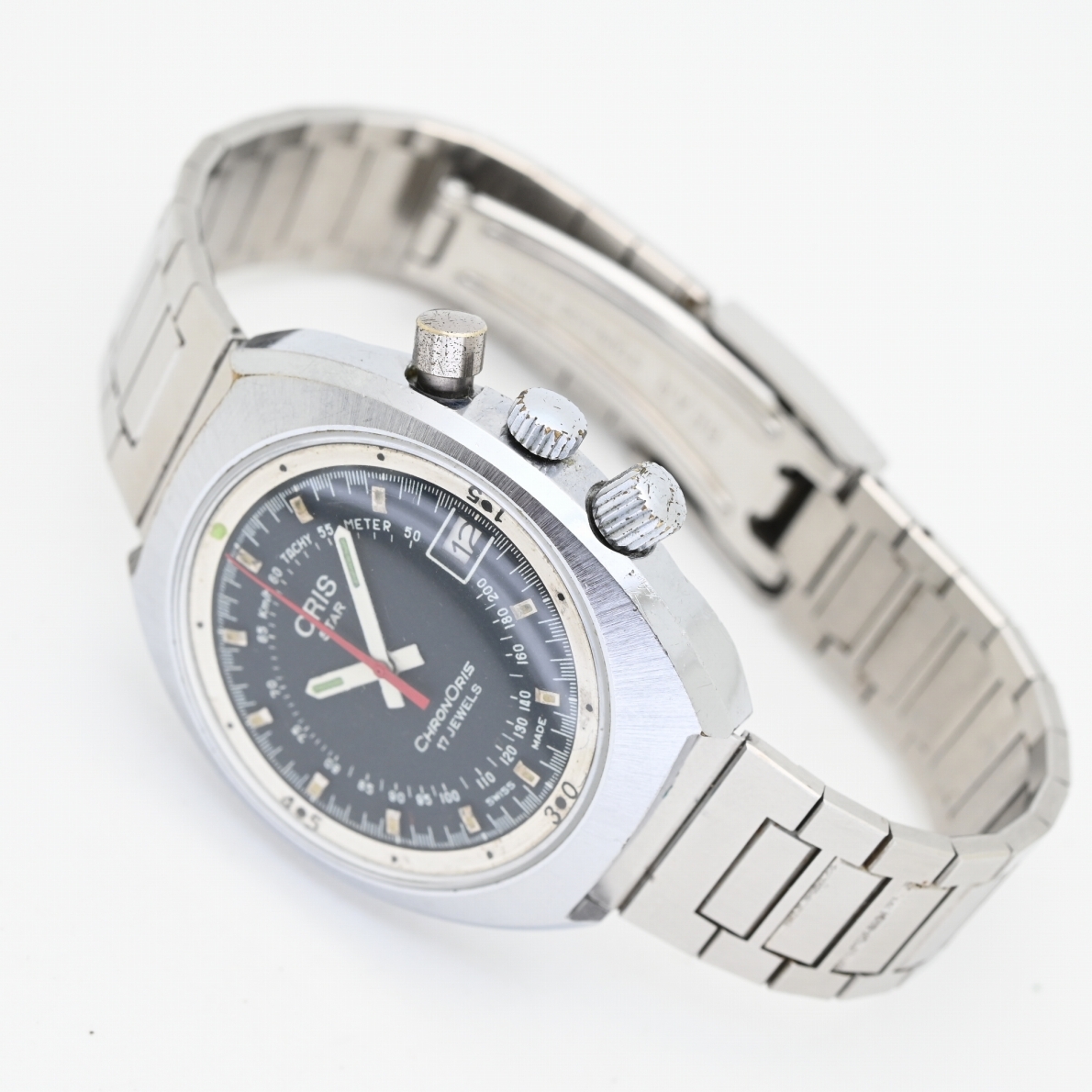 希少 オリス/ORIS○CHRONORIS 1970年代製造 手巻き 17石 クロノグラフ  