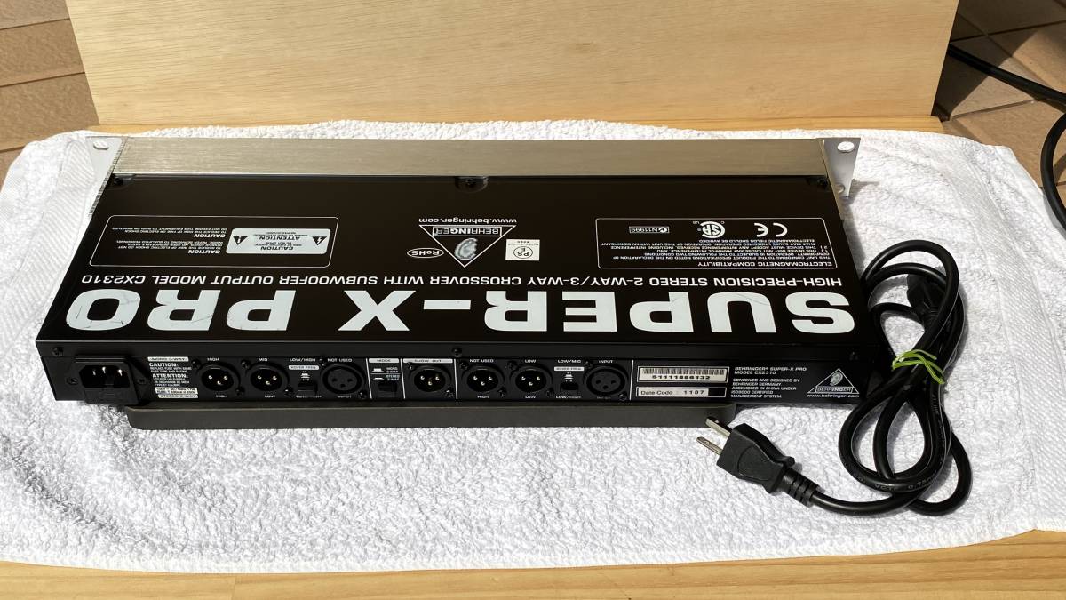 【中古】BEHRINGER ベリンガー SUPER-X PRO CX2310 BEHRINGER CX2310 V2 SUPER-X PRO ベリンガー チャンネルディバイダー