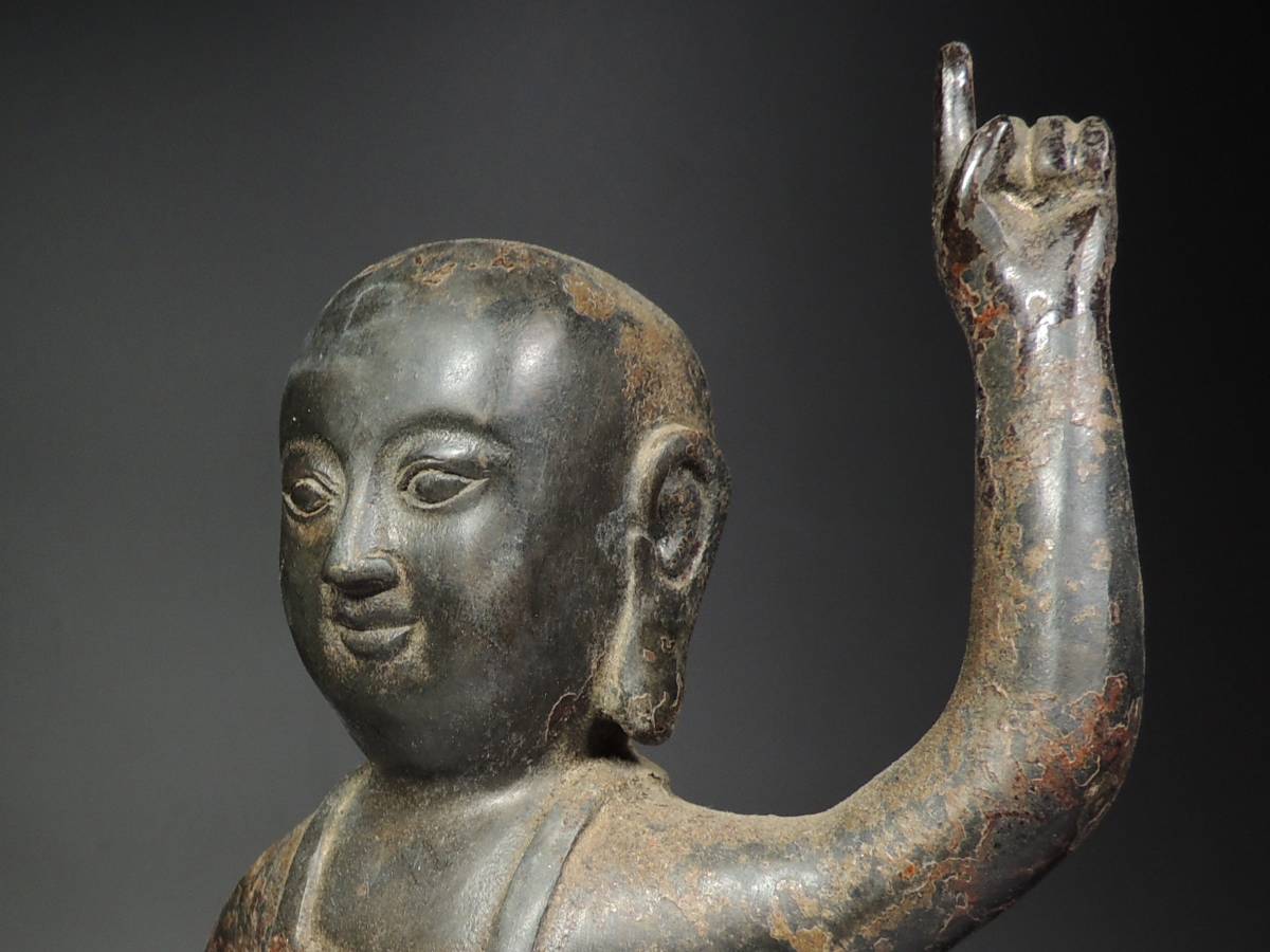□中国古玩□鍍金仏・誕生仏・釈迦如来仏立像・念持仏・厄災・仏教美術 