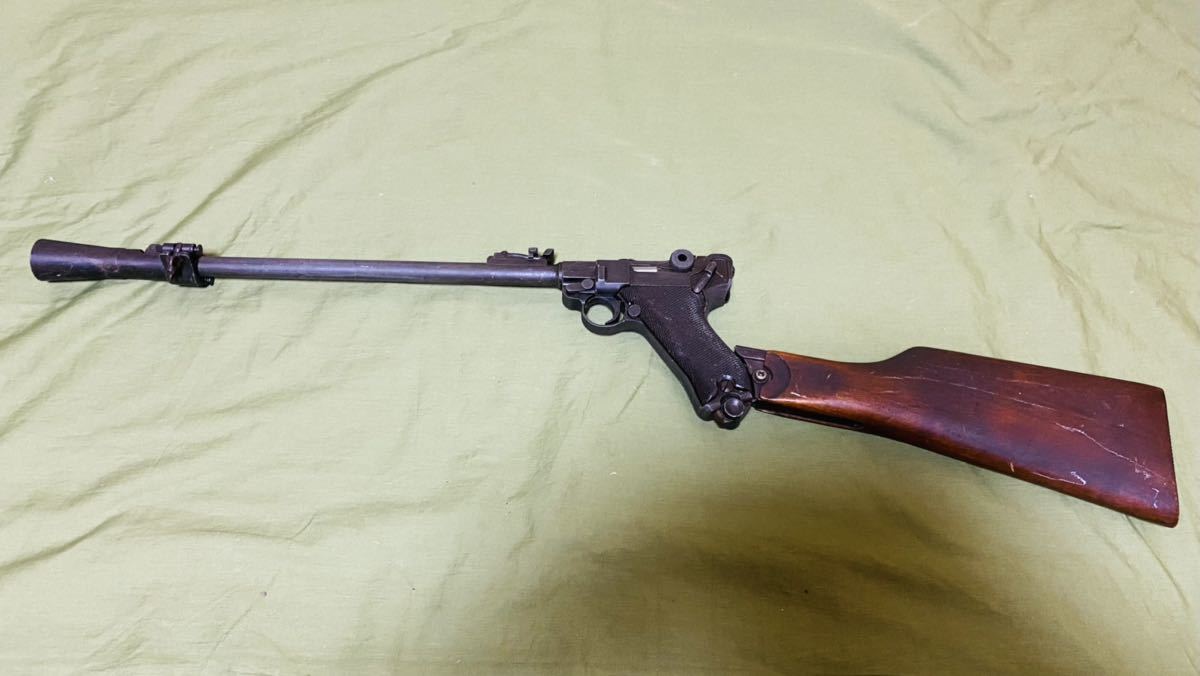 MGC ルガーP08 モデルガン P08 SMG刻印 絶版 BLK 金属 モデル 4インチ 