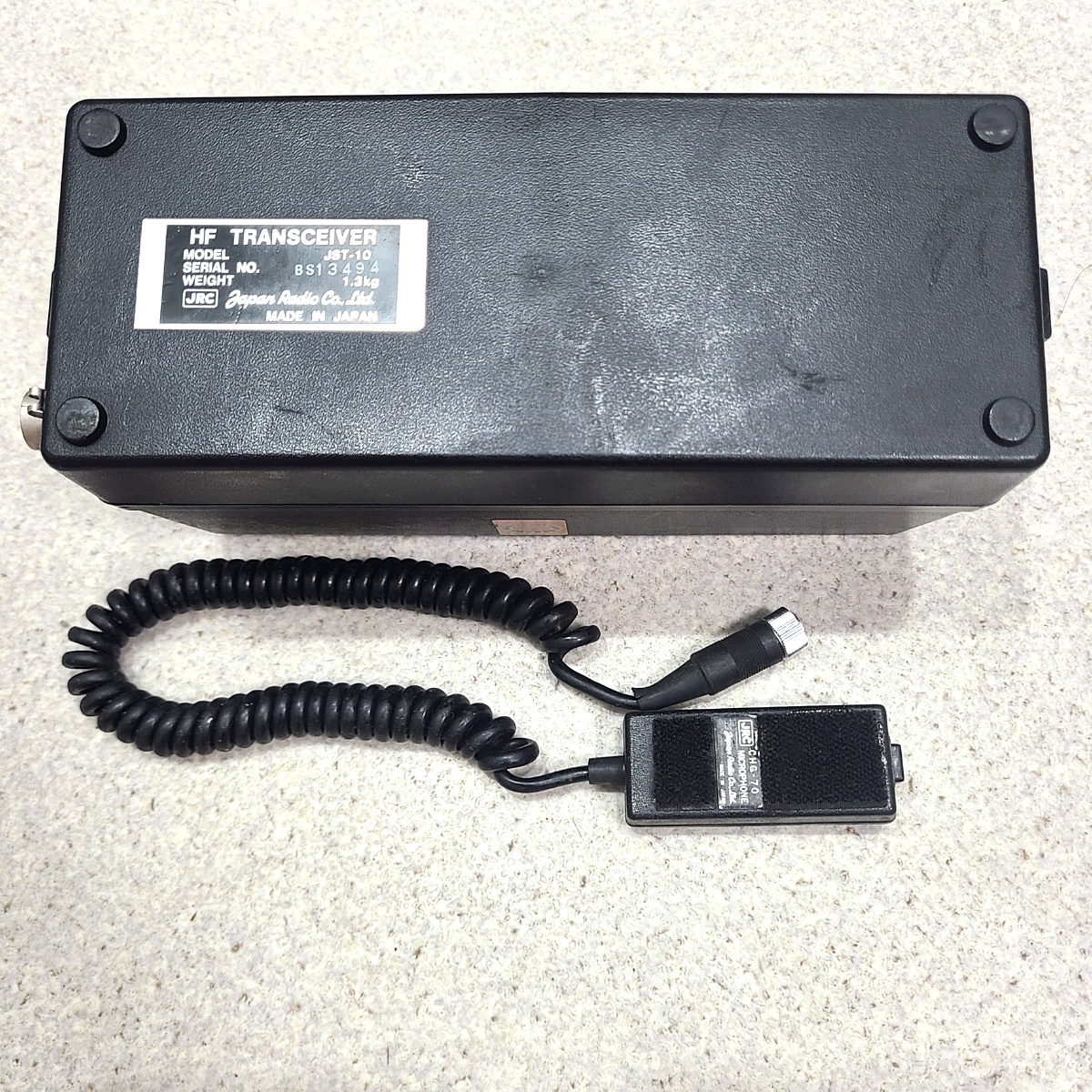 JRC 日本無線 HF トランシーバー JST-10 マイク付 80s22-1690 JST-10