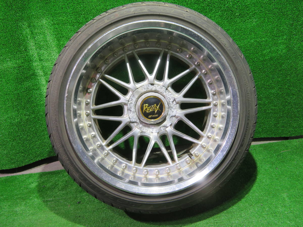 希少 WORK REZAX レザックス 17 8J/9.5J +11/+8 PCD114.3 5H GOODYEAR 