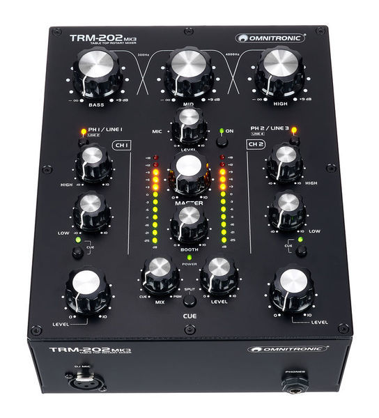 新品未使用♪Omnitronic TRM202 MK3♪ロータリーミキサー♪電源