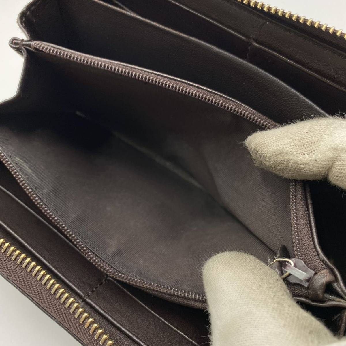 1円〜【美品】 グッチ GUCCI 長財布 ラウンドファスナー ウォレット 