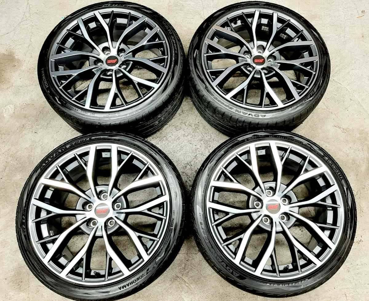 スバル WRX STi VAB 純正 19インチ 8.5J +55 5H PCD 114.3 YOKOHAMA 