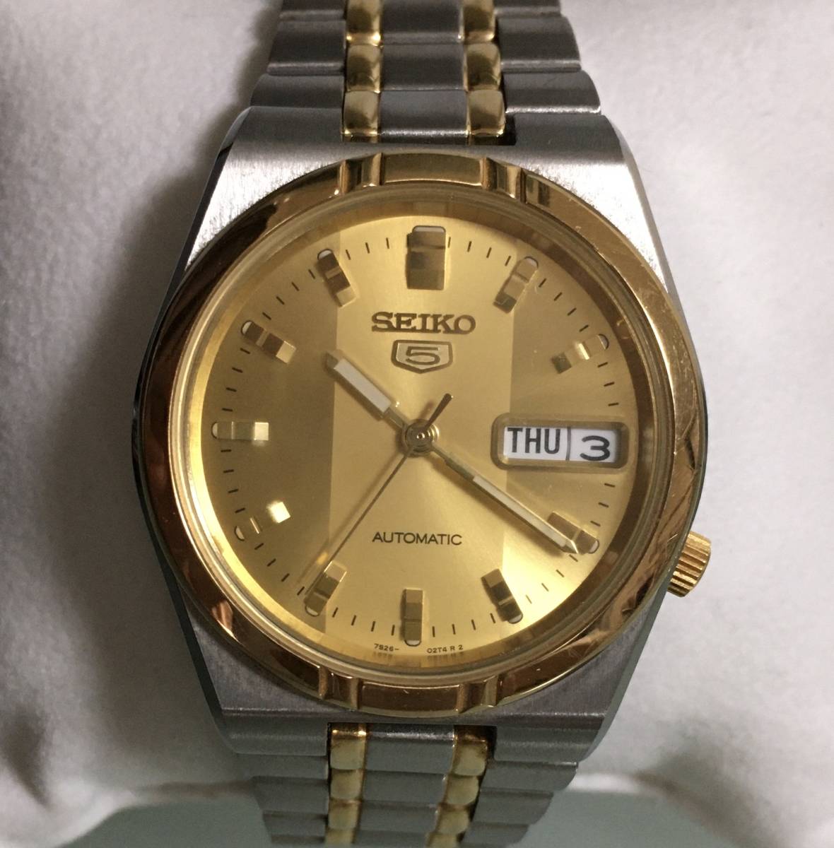 裏面スケルトン☆SEIKO 5 7S26-01H0 腕時計 自動巻き オートマチック