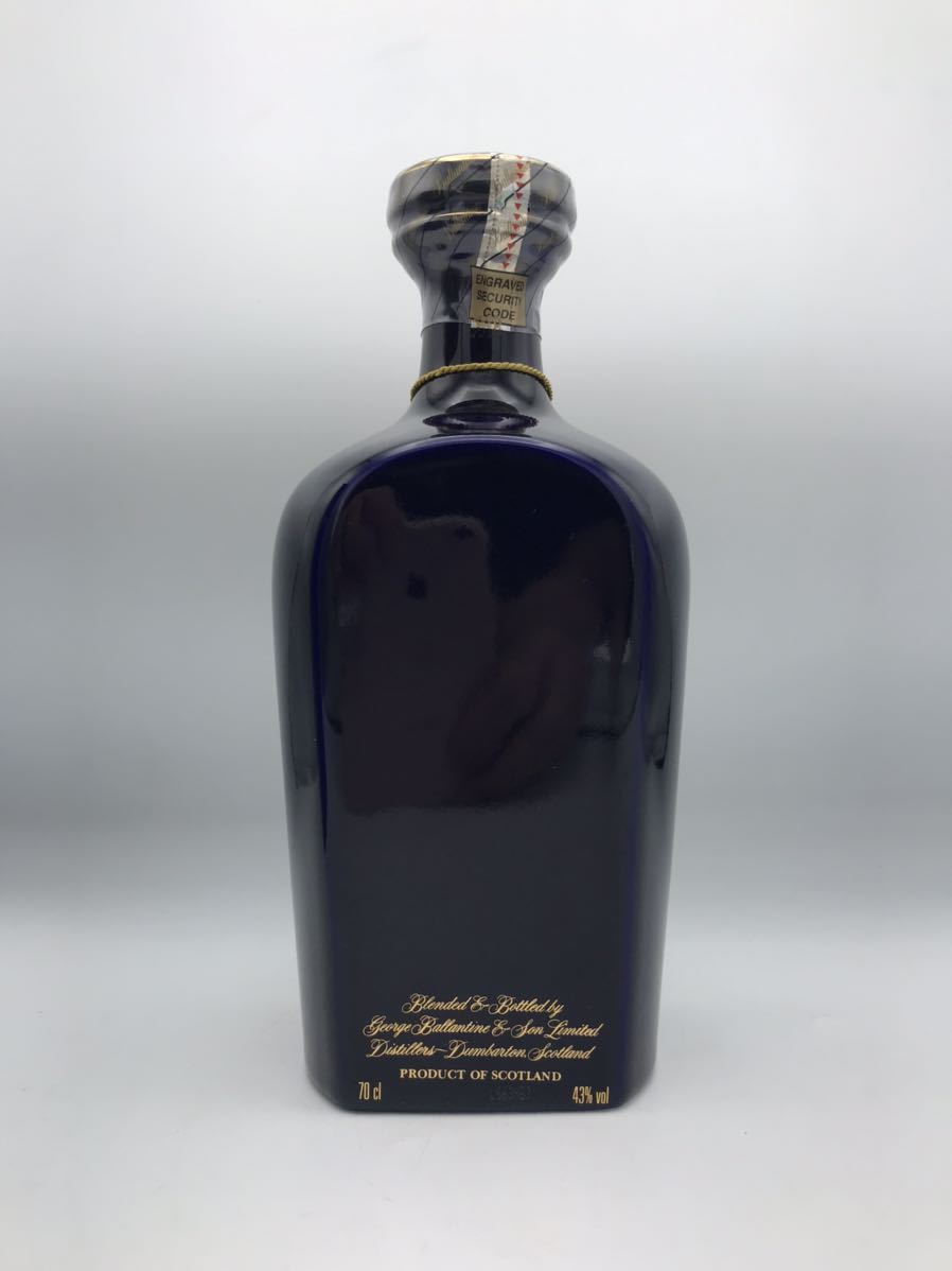 未開栓】バランタイン 21年 Ballantine 青陶器 1380g 箱、カバー、冊子