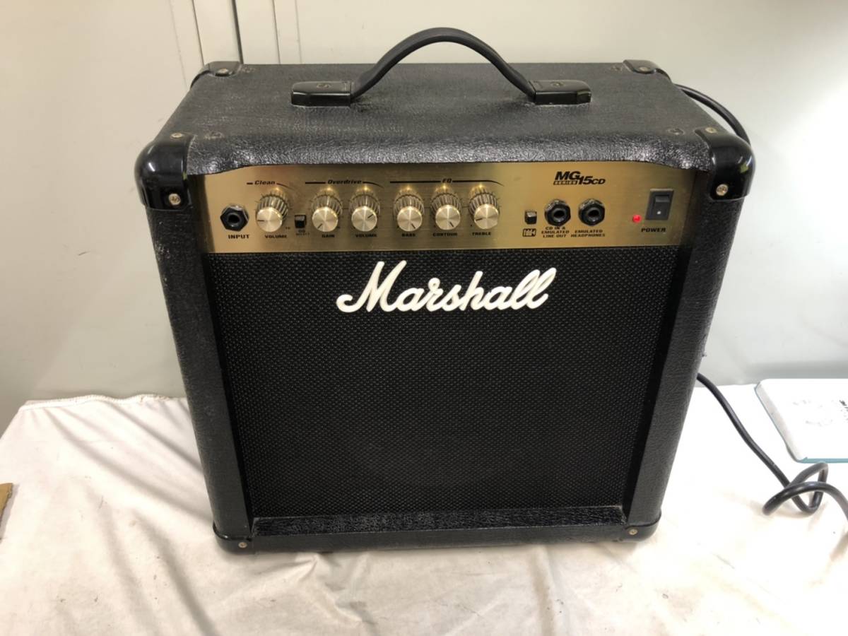 347）Marshall マーシャル ギターアンプ MG15CD 45W 100V ヤマハ 