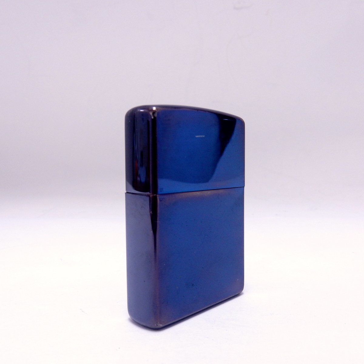 Zippo ジッポー Peace ピース たばこ銘柄 2000年 ネイビーカラー USED