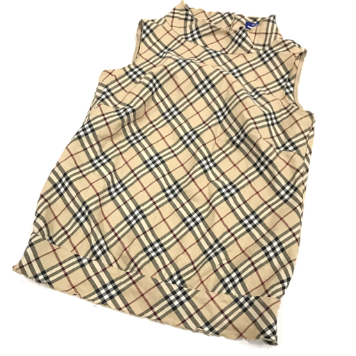 BURBERRY BLUE LABELノバチェック ノースリーブ 38 BURBERRY BLUE