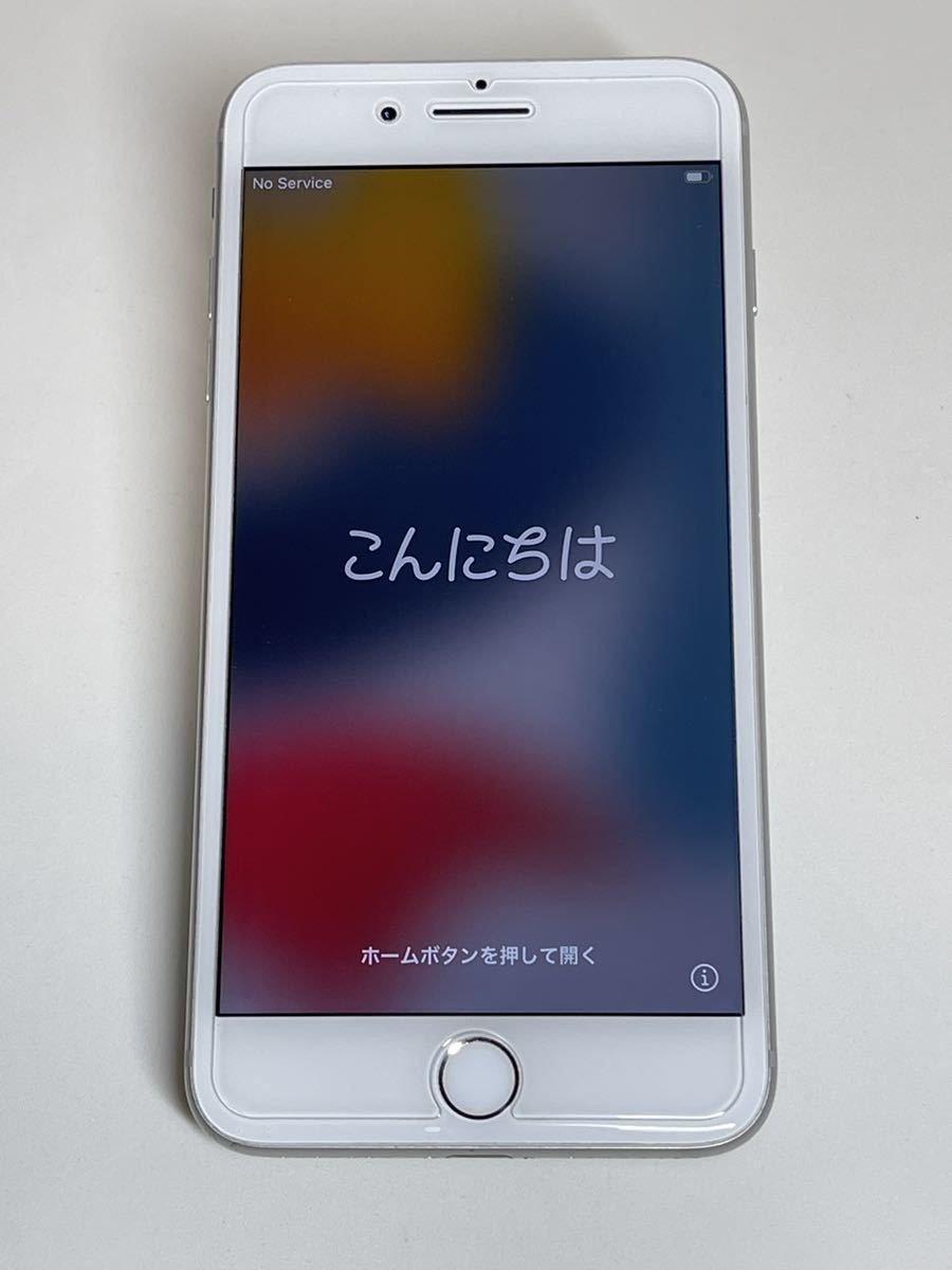 iPhone 7 Plus 128GB シルバー 中古 SIMロック解除済み バッテリー100