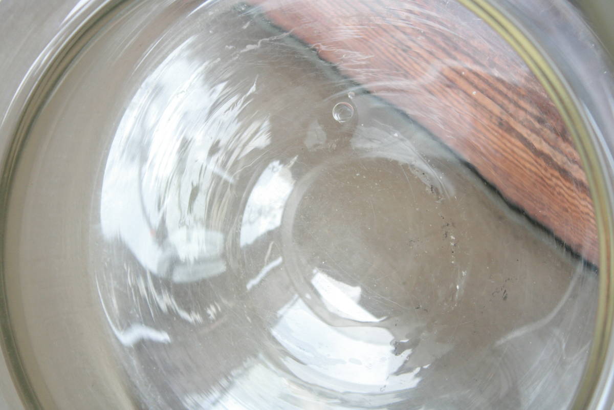 金魚鉢 昭和レトロ メダカ鉢 気泡 レトロ ガラス ゆらゆら 水槽