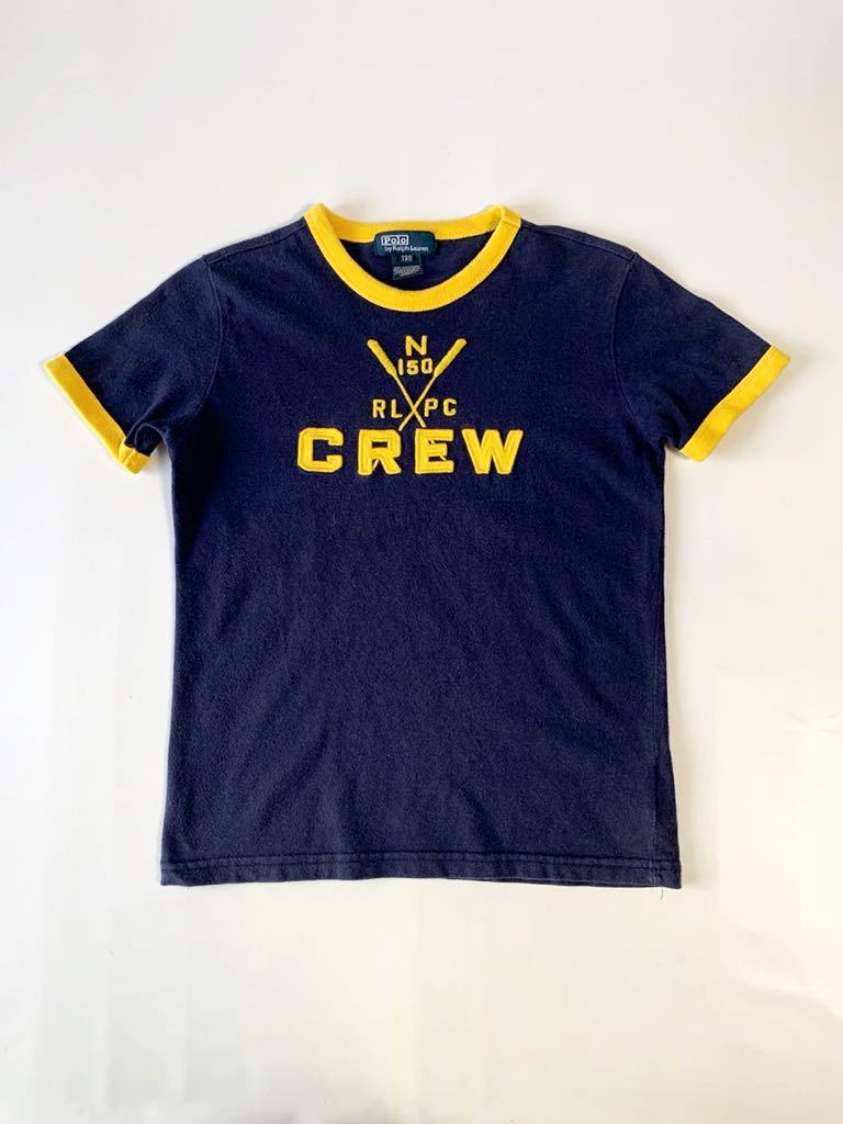POLO Ralph Lauren キッズ Tシャツ 130 リンガーTシャツ RL CREW ポロ 