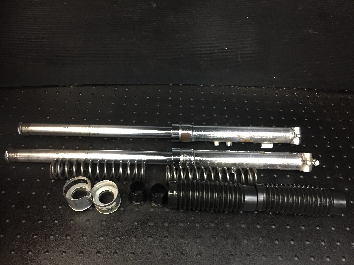 カワサキ W1 純正メッキフロントフォーク 左右セット 34Φ 希少品