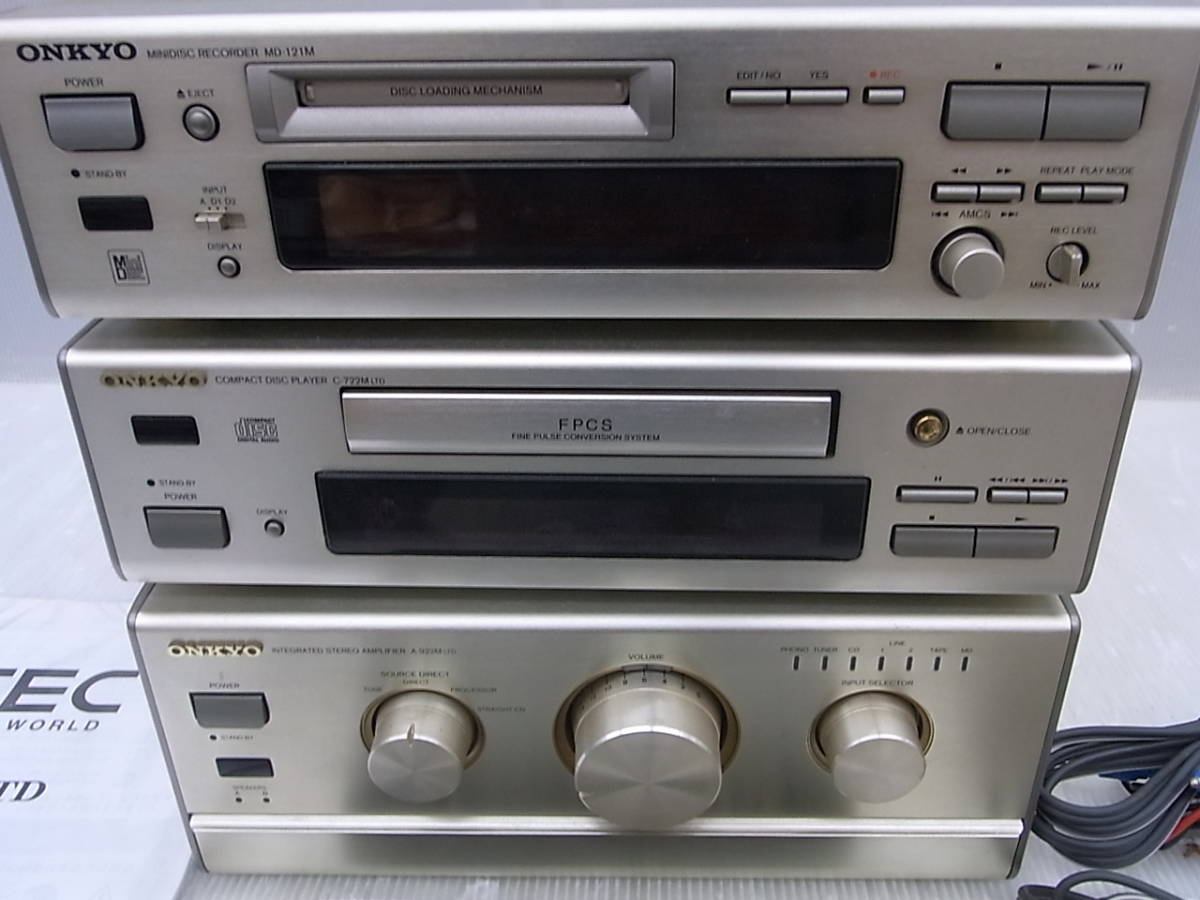 ONKYO A-922M LTD プリメインアンプ 名機 小型高音質 希少純正リモコン