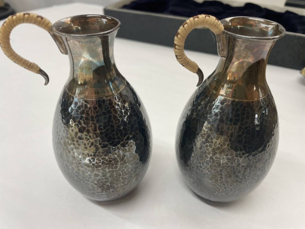 ちろり 錫製 酒器セット 本錫 お猪口 盃5個 酒器揃え