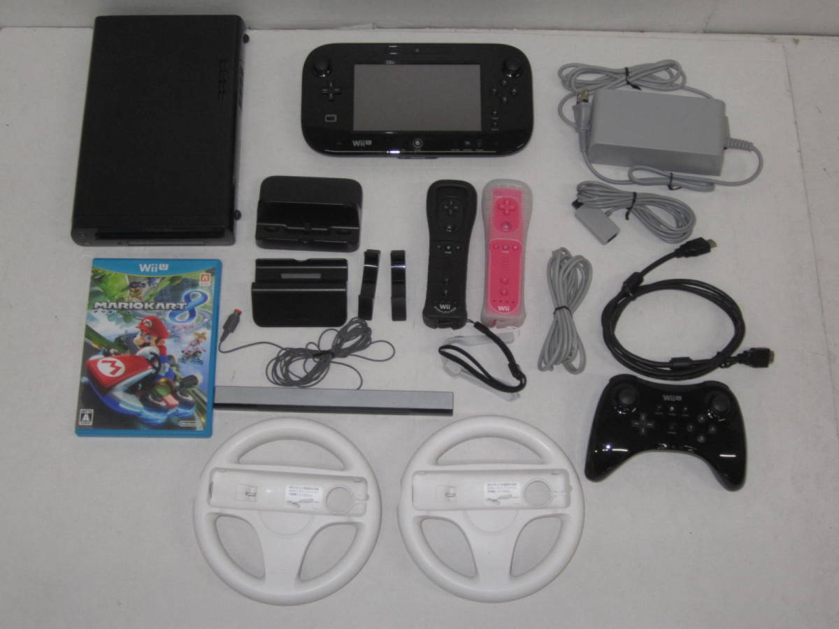 G0802-9H/ 動作OK 任天堂 WiiU すぐあそべるセット + マリオカート8