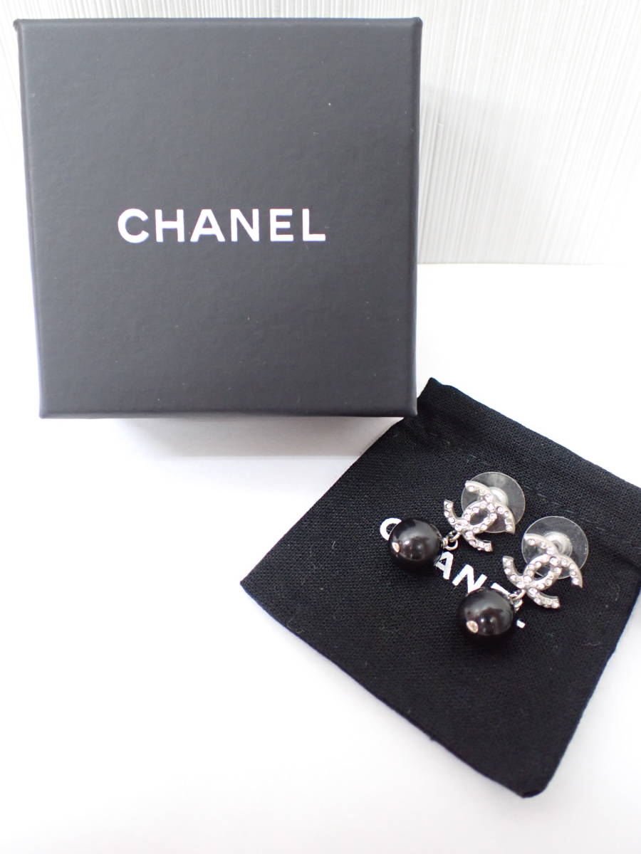 CHANEL シャネル ココマーク COCO ラインストーン ボール 珠 スイング  