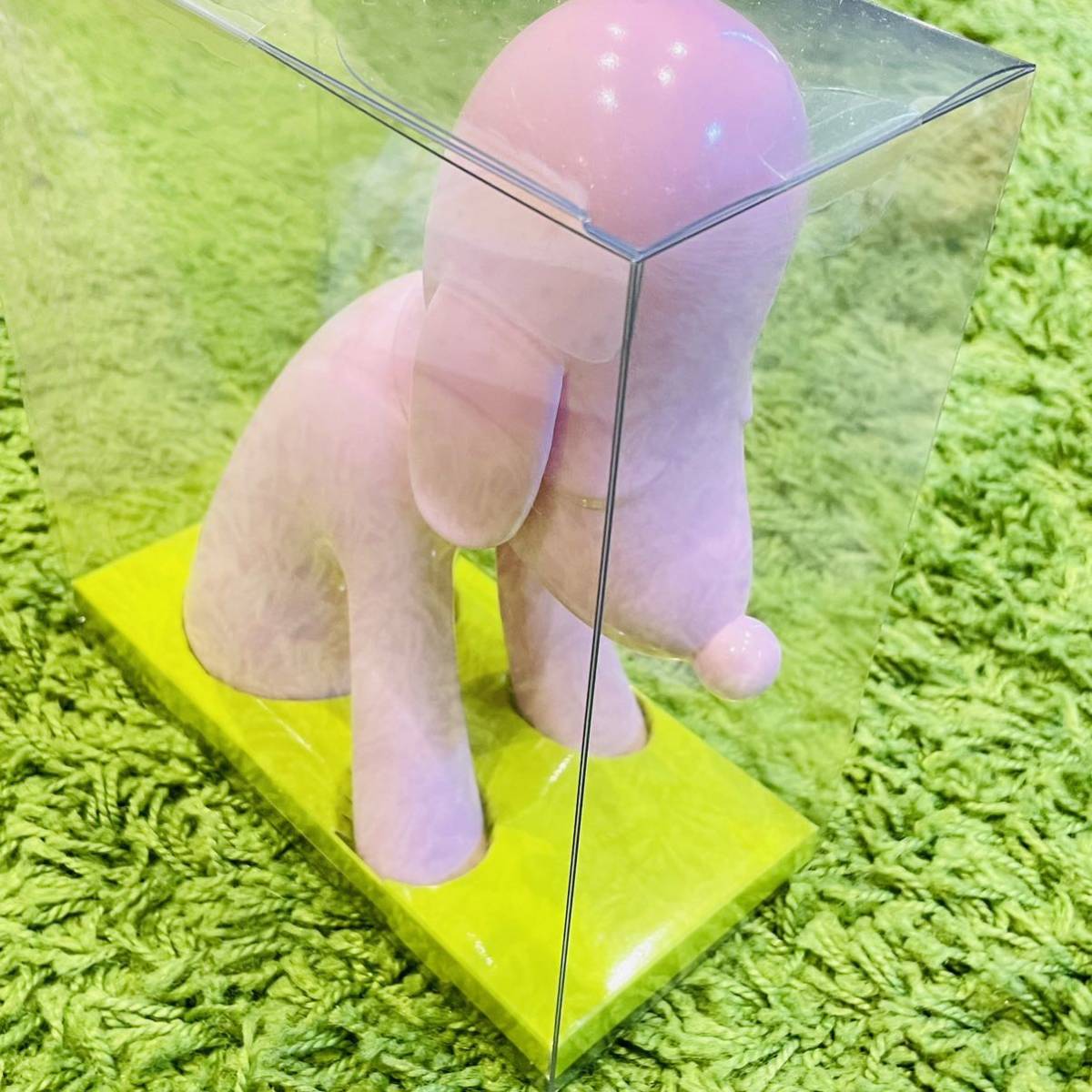 青森県立美術館限定奈良美智あおもり犬 ピンク色貯金箱(彫刻、オブジェ 