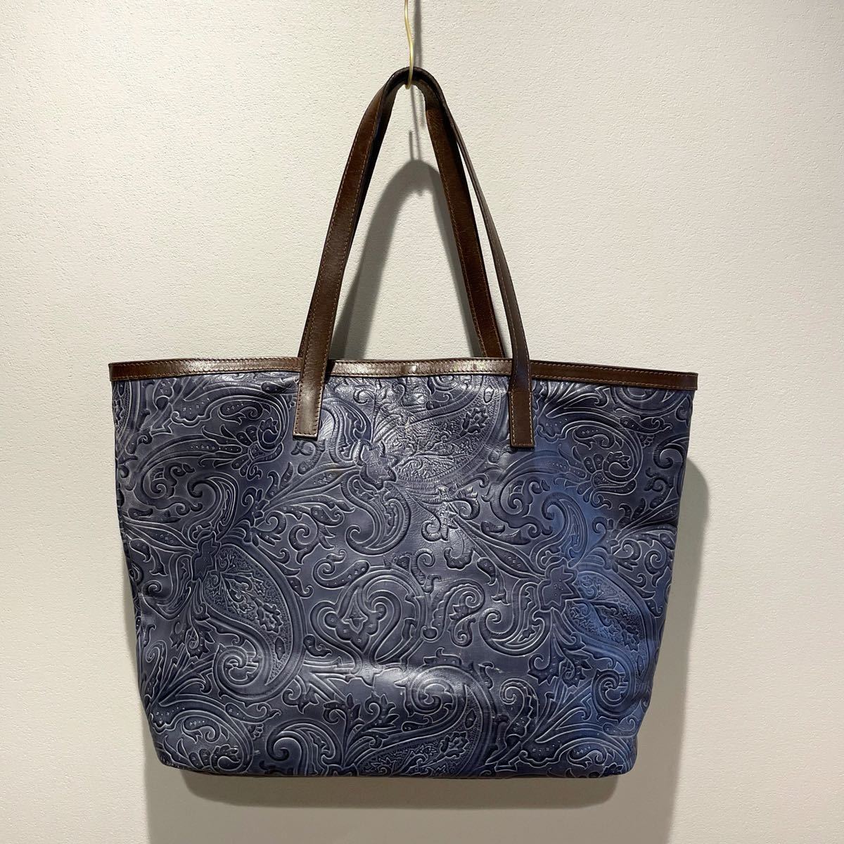 ETRO エトロ ペイズリー柄 トートバッグ 大容量 A4 ロゴ金具 特別価格